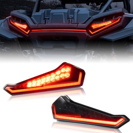 Smoked Black LED Taillights for Polaris RZR XP 1000/ XP 4 1000 2024+ Ultimate Sport Premium (2PCS, Replace #2415182, 2415183)