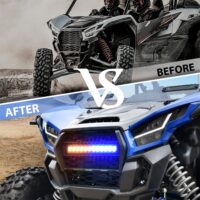 Fang Accent Grill Lamps LED Front Light For Kawasaki Teryx KRX 1000 2020 2023 Fang Accent Grill Lamps LED Front Light For Kawasaki Teryx KRX 1000 2020 2023