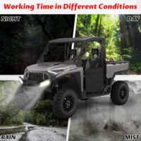 LED Front Bumper Lights Front Brushguard Auxiliary Lights Front Brush Guard Accent Light for Polaris Ranger 1500 XD All Models 2024 2025 - Image 3