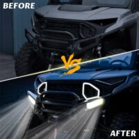 LED Front Bumper Lights Front Brushguard Auxiliary Lights Front Brush Guard Accent Light for Polaris Ranger 1500 XD All Models 2024 2025 - Image 4