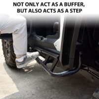 Combined Side Bumper Protector Guard Side Steps Low Profile Rock Sliders Tree Kickers for Polaris RZR XP 1000 2024+ - Image 5