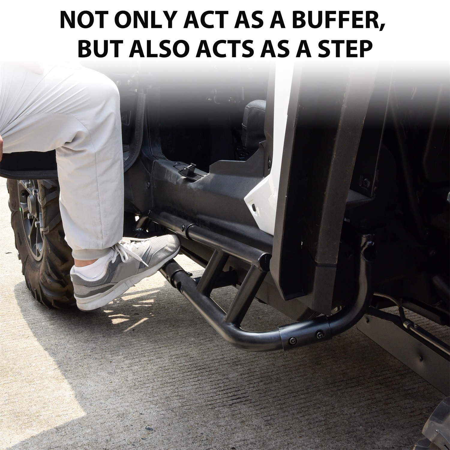 Combined Side Bumper Protector Guard Side Steps Low Profile Rock Sliders Tree Kickers for Polaris RZR XP 1000 2024+ - Image 5