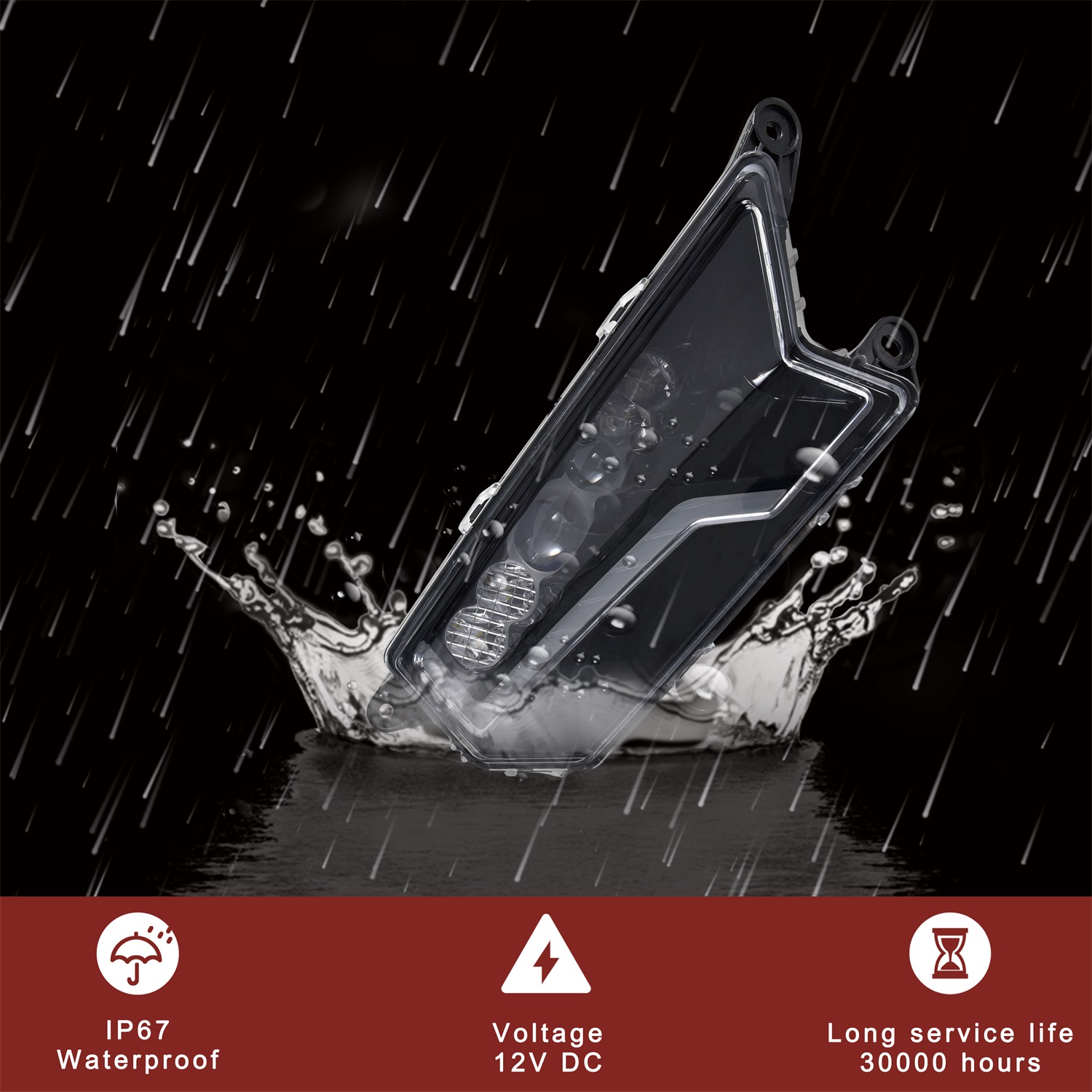 Headlights Front Lamps with High-Low Beams DRL Turn Signal Light for Polaris RZR XP/XP 4 1000 2024+ (1Pair,Replace #2415180,2415181) - Image 6