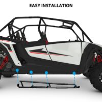 Combined Side Bumper Protector Guard Side Steps Low Profile Rock Sliders Tree Kickers for Polaris RZR XP 4 1000 2024+(4 Seat) - Image 6