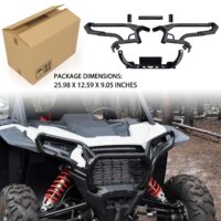 Heavy Duty Front High Coverage Bumper Brush Guard for Polaris RZR XP/XP 4 1000 Ultimate Sport Premium 2024+, Replace #2884513 - Image 7