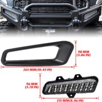 LED Front Bumper Lights Front Brushguard Auxiliary Light Front Accent Light DRL Turn Signal for Polaris Ranger 1500 XD 2024 2025 Accessories - Image 8