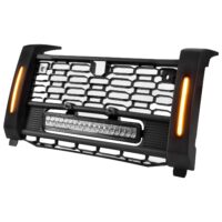 Front Black Mesh Grille with LED Light Bar Left Right Turn Signal Light for Polaris Xpedition XP/XP 5/ADV/ADV 5 2024+ - Image 2