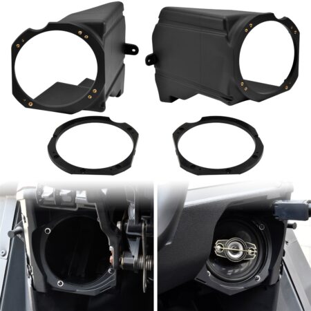Under Dashboard 6.5" Speaker Pods Speakers Enclosures Holders for Polaris RZR PRO XP XP4/RZR PRO R/RZR Turbo R 2020-2024