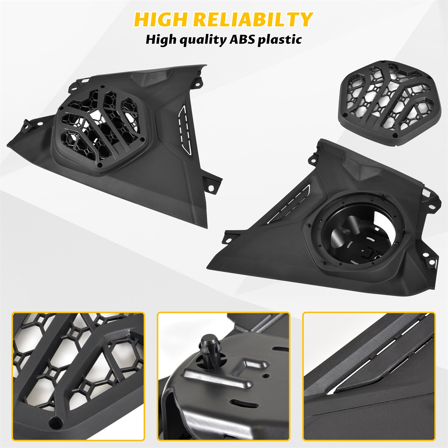 Front Dash Speaker Panels for Can-Am Maverick R MAX X RS 2024+ Models Accessories - Image 4