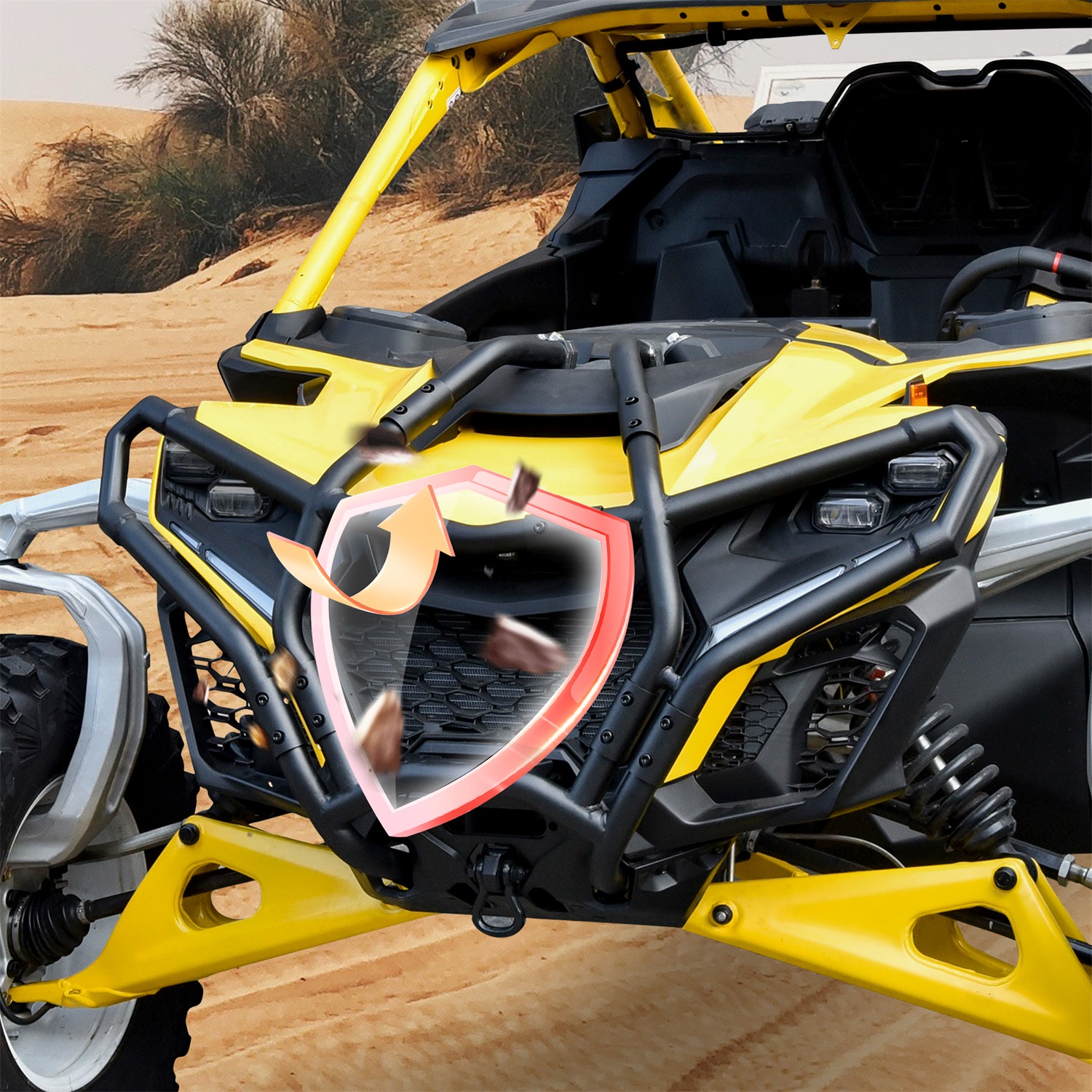 Front Bumper Brush Guard Protector for Can-Am Maverick R MAX X RS 2024+ Models Accessories - Image 5