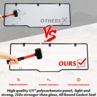 Clear Front and Rear Poly Full Windshields Windows for Polaris Ranger XP 1000/Ranger 1000/XP 900/Diesel/Crew 2017-2025 - Image 5