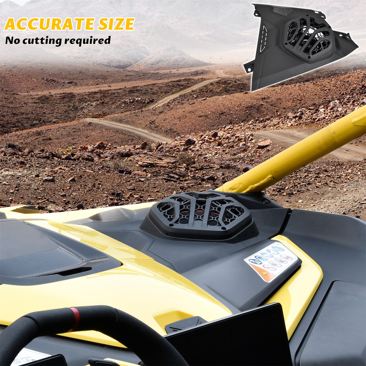 Front Dash Speaker Panels for Can-Am Maverick R MAX X RS 2024+ Models Accessories - Image 6