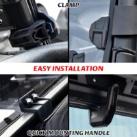 Clear Front and Rear Poly Full Windshields Windows for Polaris Ranger XP 1000/Ranger 1000/XP 900/Diesel/Crew 2017-2025 - Image 7