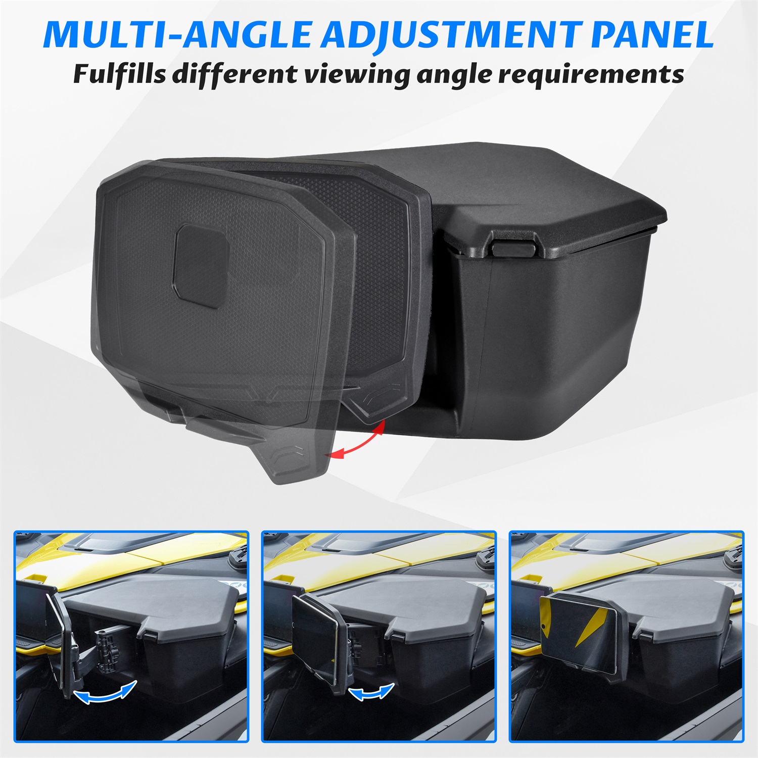 Tablet Phone Device Holder with Storage Box for Can-Am Maverick R MAX X RS 2024+ - Image 3