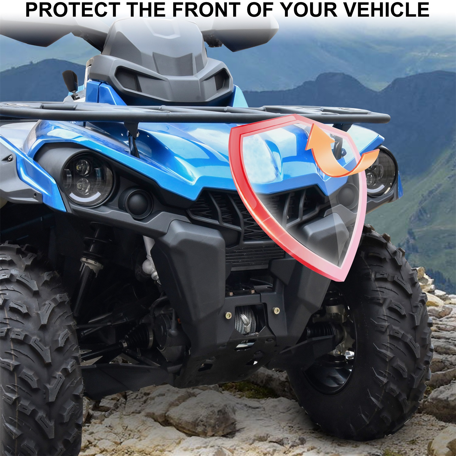 Front Fascia Black Combination Front Facia Kit for Can-Am 