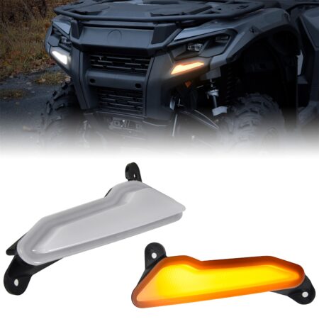 LED Front Bumper Lights Front Fascia Accent Auxiliary Lamp DRL Sequential Turn Signal Light for Can Am Outlander 500 700 PRO 2023 2024 2025 Accessories