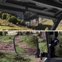 Folding Side Mirrors Center Convex Rear View Mirror Kit for Polaris Ranger XP 1000/ Ranger 1000/Crew 2018+ - Image 6
