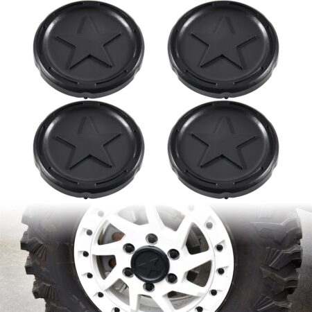 Black Tire Wheel Hub Caps for Can-Am Maverick R MAX X RS 2024+ Models Accessories