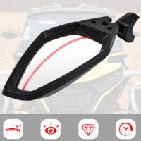 Adjustable Clear Rear View Side Mirrors for Can-Am Maverick R & R MAX X RS 2024+ Models Accessories - Image 2