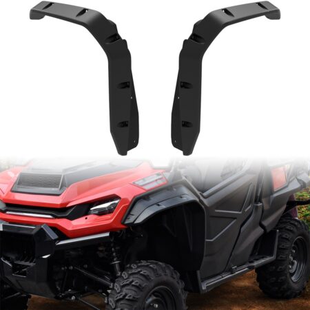 Front Fender Flares Compatible with Honda Pioneer 1000-3 1000-5 1000-6 2016-2025 Accessories, Extended Wider Front Mud Guards Mud Flaps