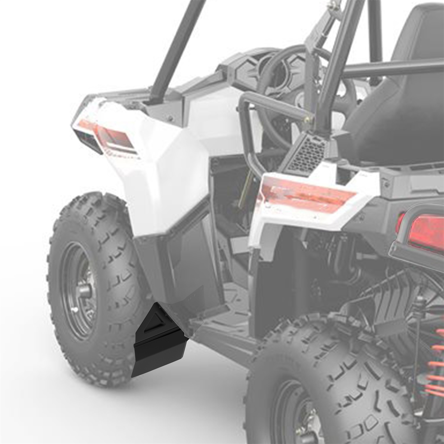 Mud Flaps Fender Flares for Polaris ACE 500 570 900 2016-2017, Front Wide Splash Proof Mud Guards Fender Extensions Guards - Image 10