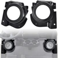 Under Dash Kick Speaker Pod Brackets for E-Z-Go RXV 2008+, Front Kick Panels Loudspeaker Mount, Support 6.5" Speaker Devices