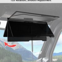 Sun Visors for Polaris Ranger XD 1500 Premium/Northstar 2024 2025 Accessories, PP Anti-Glare Visor Extension Sun Shield Blockers with Adjustable Angle, Replace OEM #2890571 - Image 2