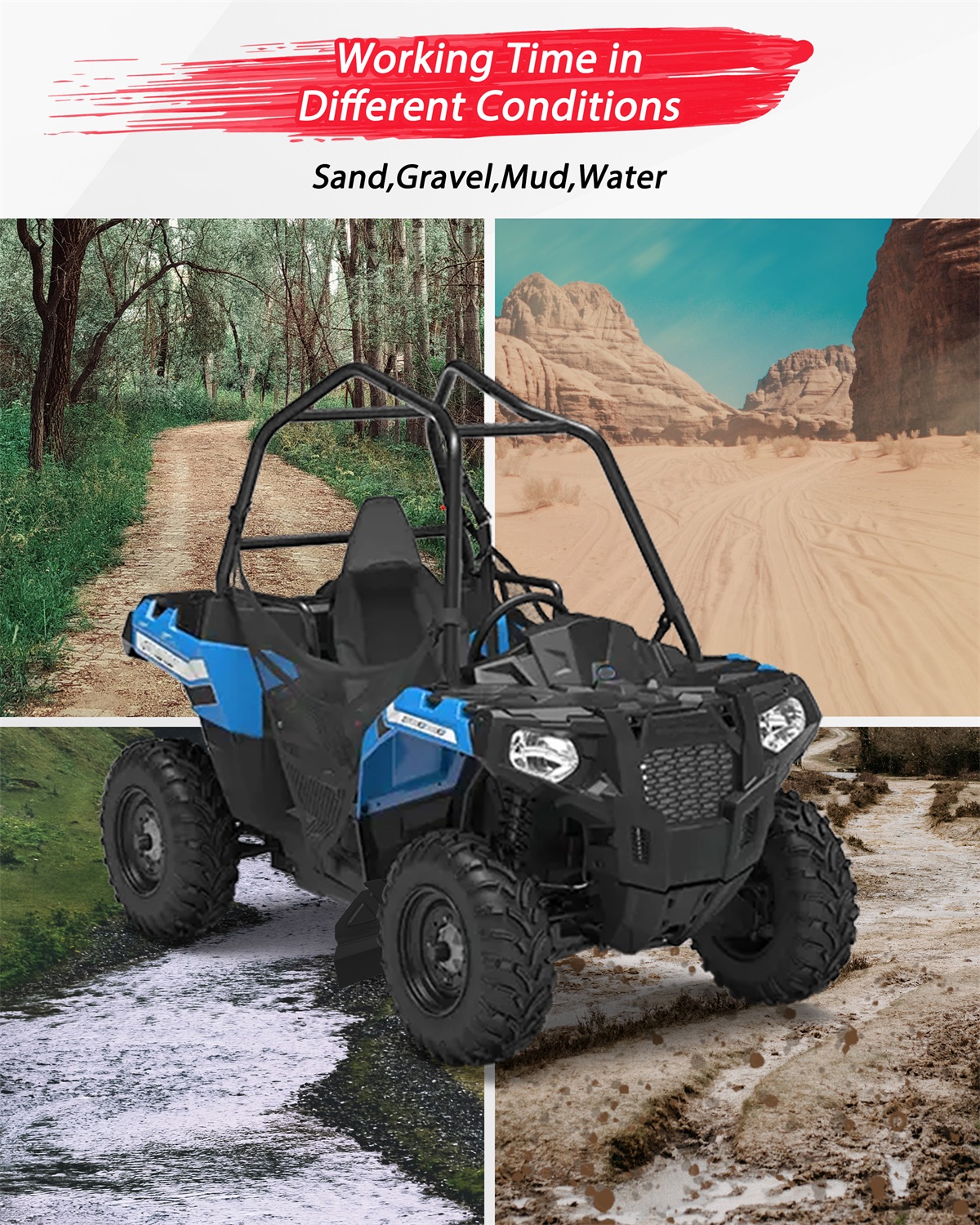 Mud Flaps Fender Flares for Polaris ACE 500 570 900 2016-2017, Front Wide Splash Proof Mud Guards Fender Extensions Guards - Image 7