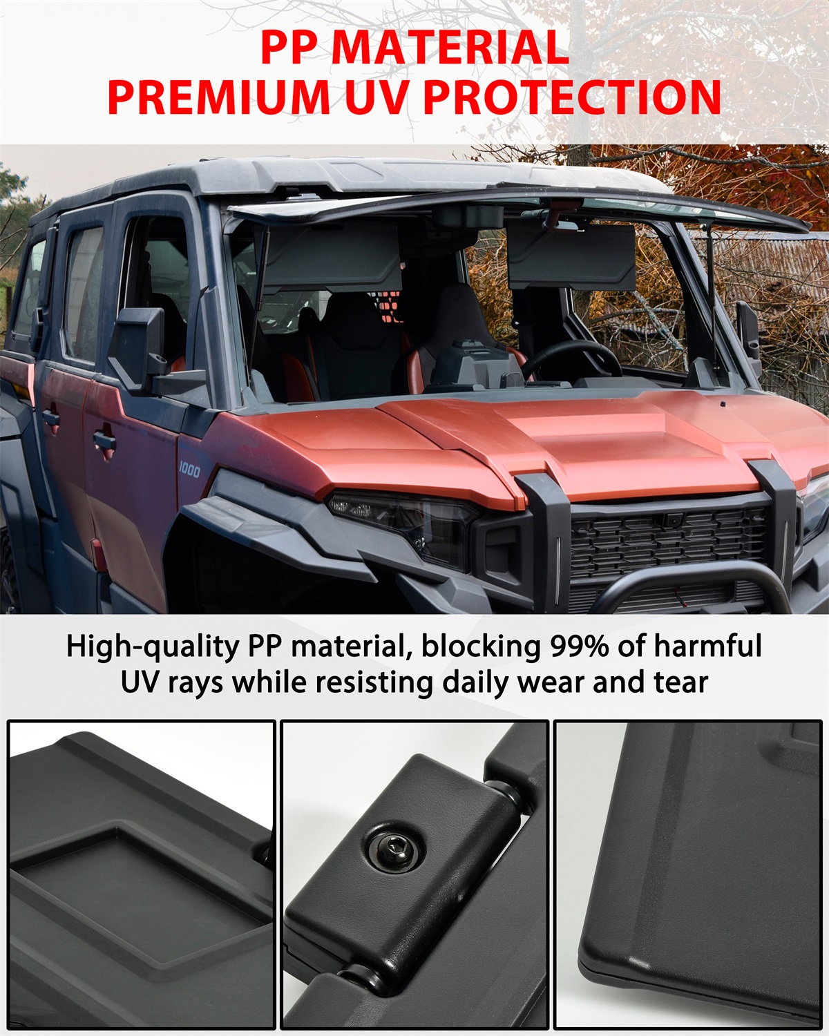 Sun Visors for Polaris Xpedition XP/XP 5/ ADV/ ADV 5 2024+ - Image 3