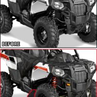 Mud Flaps Fender Flares for Polaris ACE 500 570 900 2016-2017, Front Wide Splash Proof Mud Guards Fender Extensions Guards - Image 6