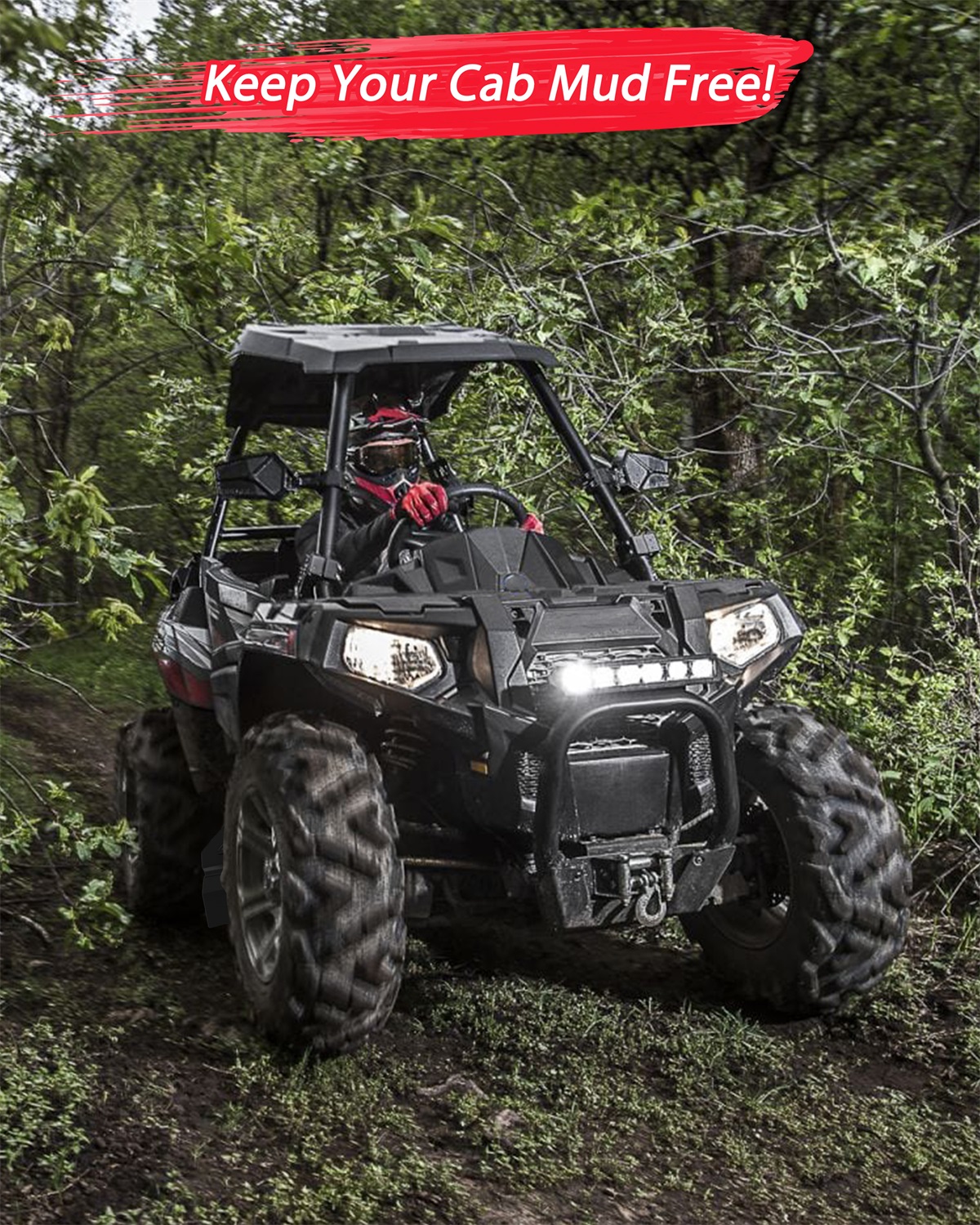 Mud Flaps Fender Flares for Polaris ACE 500 570 900 2016-2017, Front Wide Splash Proof Mud Guards Fender Extensions Guards - Image 5