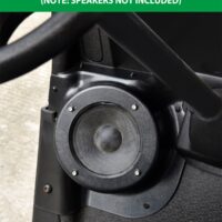 Under Dash Kick Speaker Pod Brackets for E-Z-Go RXV 2008+, Front Kick Panels Loudspeaker Mount, Support 6.5" Speaker Devices - Image 5