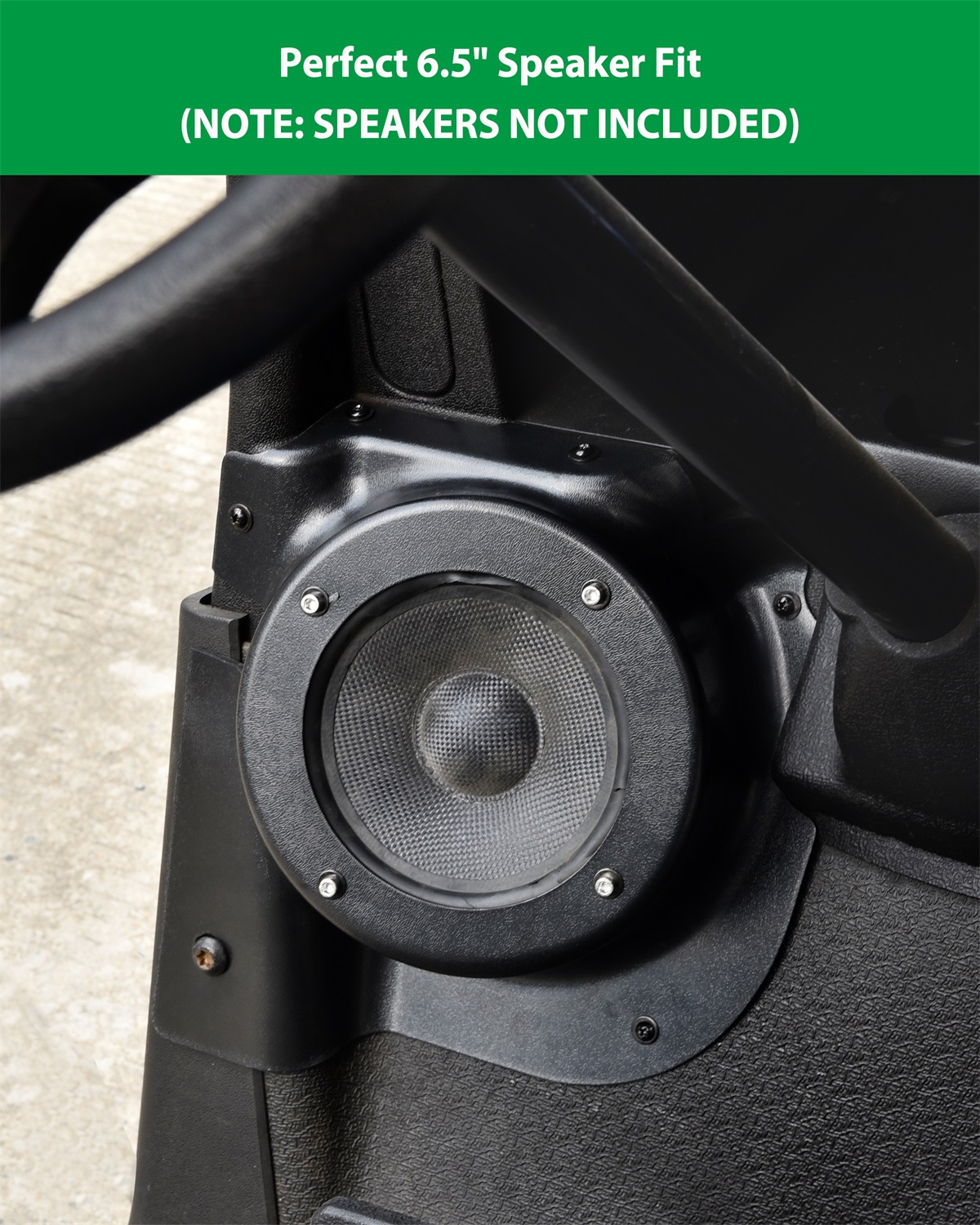 Under Dash Kick Speaker Pod Brackets for E-Z-Go RXV 2008+, Front Kick Panels Loudspeaker Mount, Support 6.5" Speaker Devices - Image 5