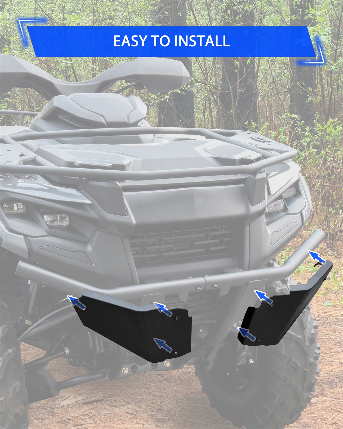 Front Bumper Protection Plates for Can-Am Outlander 500 700 PRO
