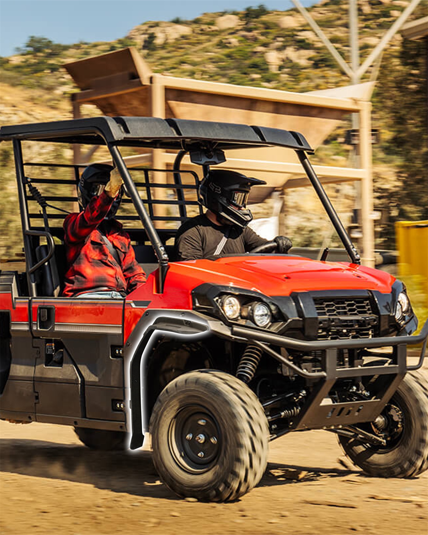 PLUSACTION ☆FX5.4 （25.5〜27.5㎝）ソール長308㎜美品 Front Fender Flares for Kawasaki Mule Pro FXT FX DX DXT FXR 2015