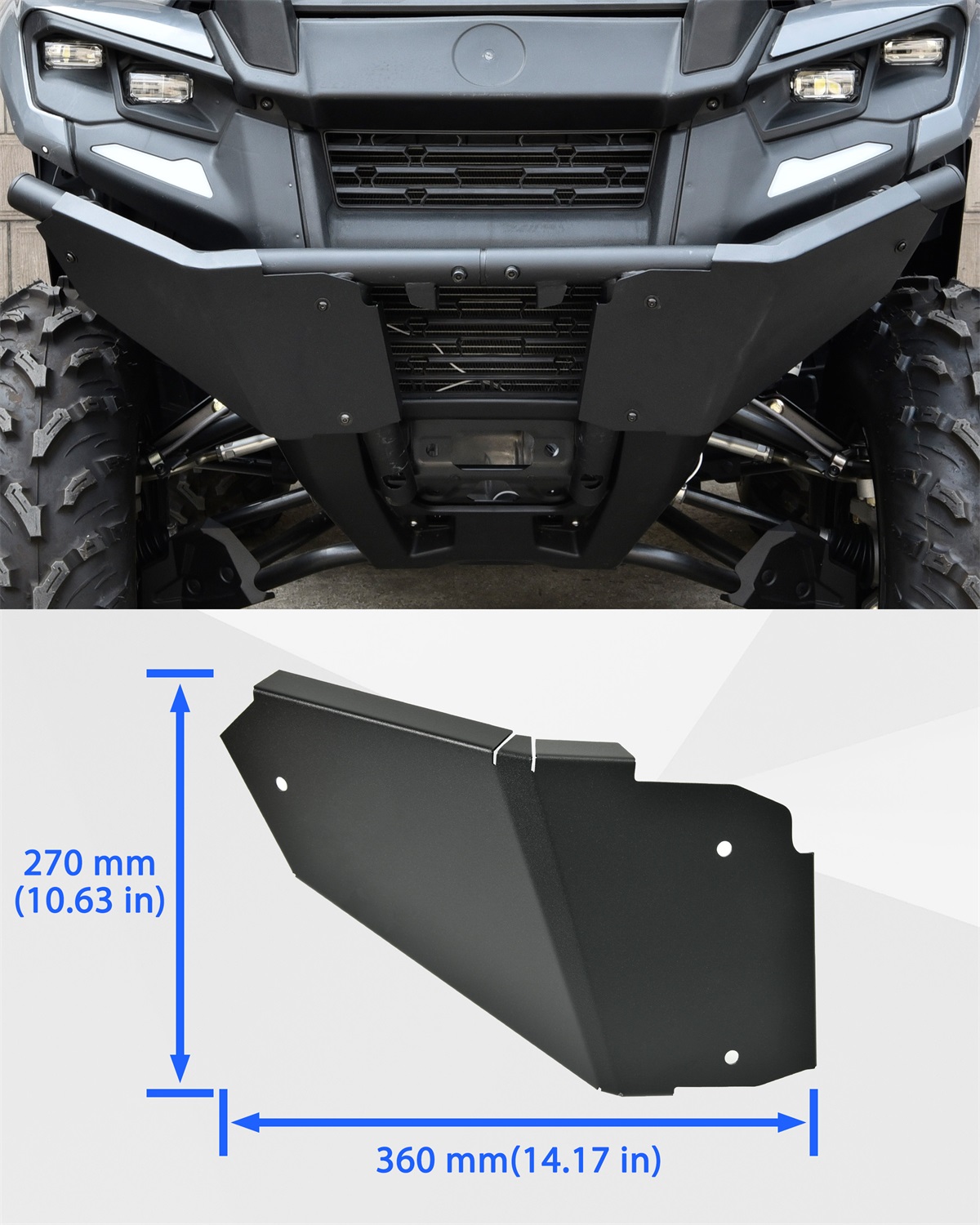 Front Bumper Protection Plates for Can-Am Outlander 500 700 PRO