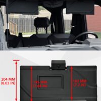 Sun Visors for Polaris Ranger XD 1500 Premium/Northstar 2024 2025 Accessories, PP Anti-Glare Visor Extension Sun Shield Blockers with Adjustable Angle, Replace OEM #2890571 - Image 8