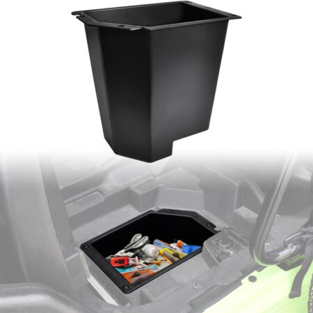 Under Seat Storage Box Compatible with Honda Pioneer 520 2021-2025, 500 2015-2023 Accessories, Water Resistance 8.9L Under Driver Seat Storage Bin