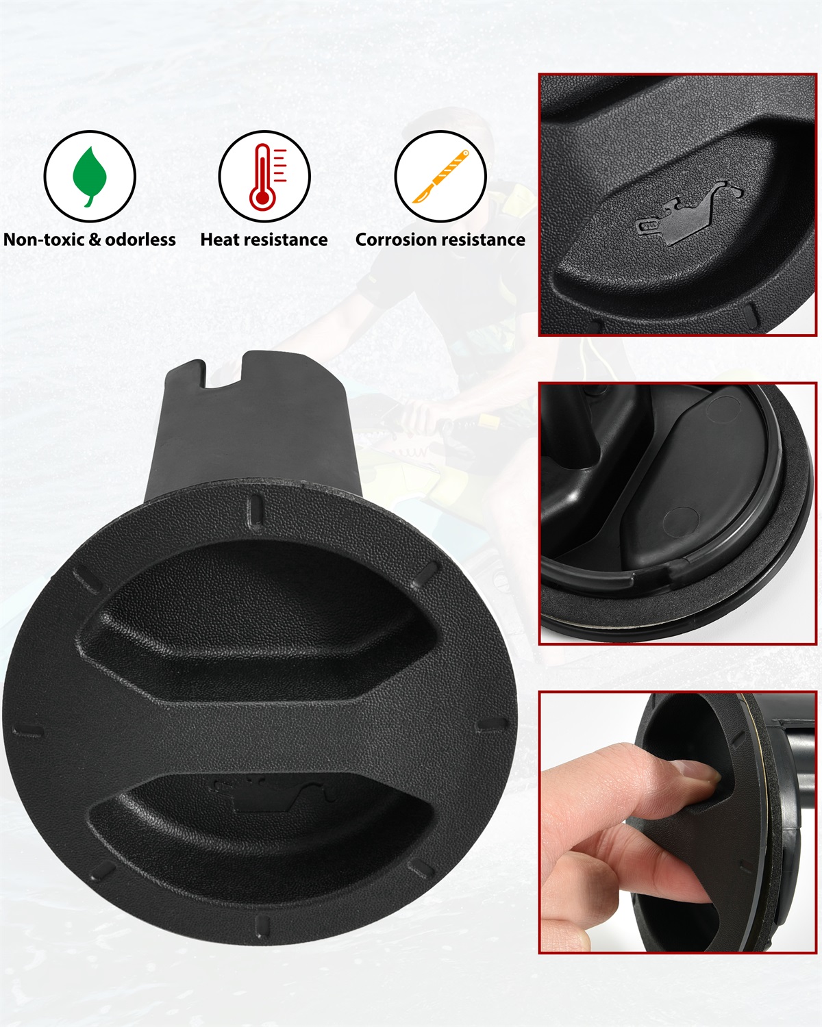 Rear Access Cover Plug Cap for Sea-Doo Spark 2UP 3UP Trixx Ace 900