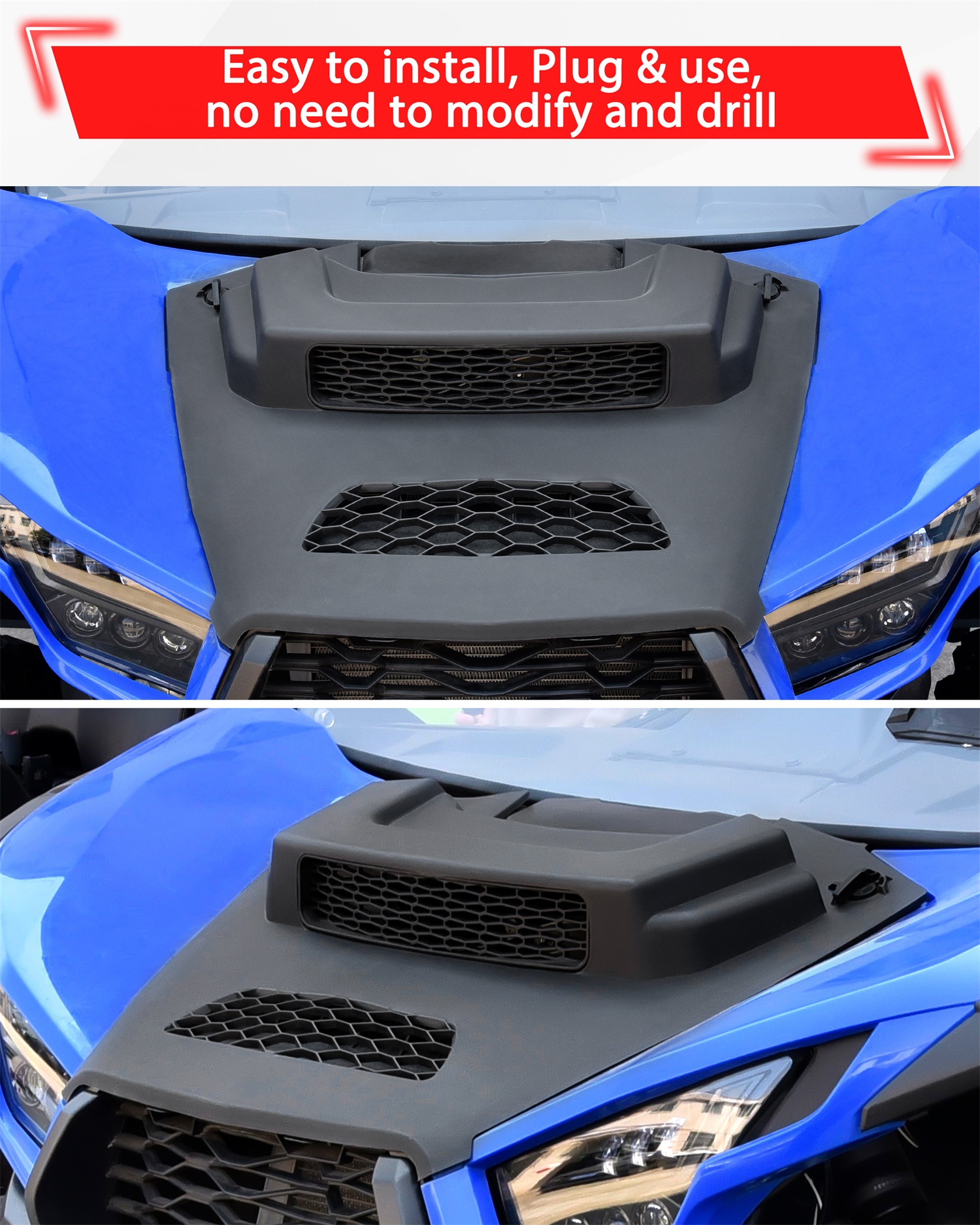 Sport Hood Scoop Kit for Kawasaki Teryx KRX KRX4 1000 2020-2025