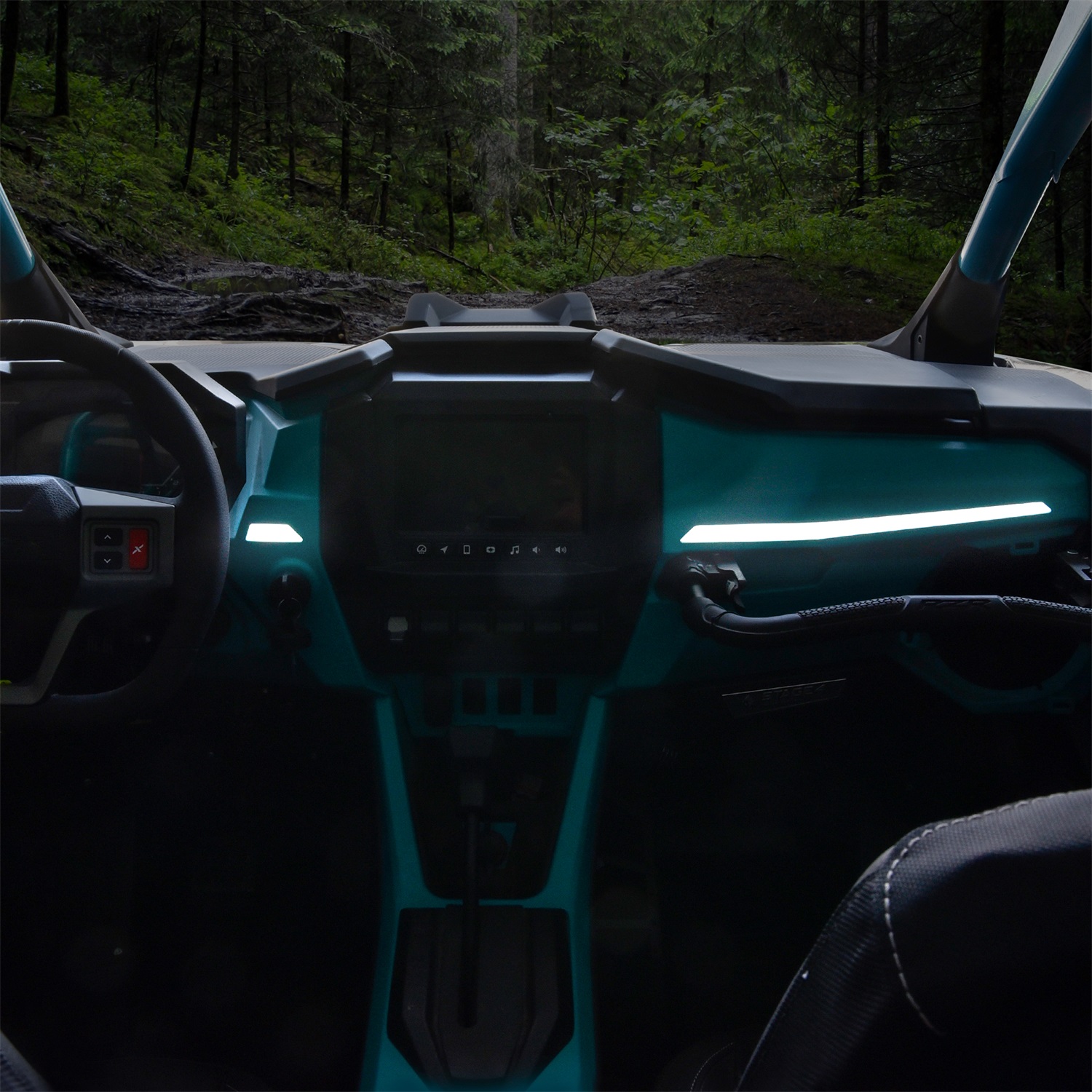 White LED Dash Light Assembly for Polaris RZR PRO XP/R/S 2025+,Replace OEM #2418039, #2418040