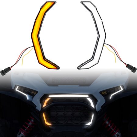 LED Grille Accent Fang Lights with Turn Signal for Polaris RZR XP 1000/XP 4 1000 2024 2025+