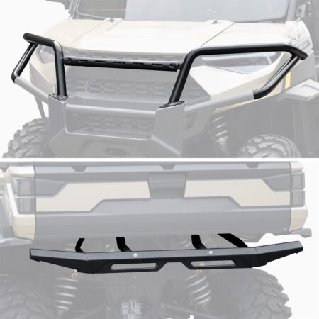 Front and Rear Brush Guards Bumpers Protectors for Polaris Ranger 1000/ XP/Diesel/Crew 2018-2024