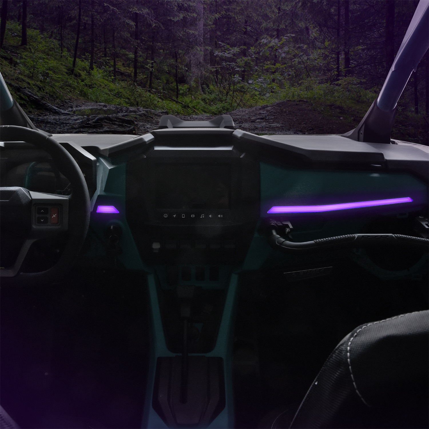 Purple LED Dash Light Assembly for Polaris RZR PRO XP/R/S 2025+