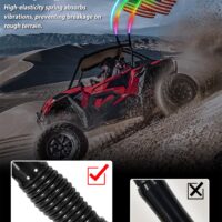 2PCS 4FT LED Whip Lights with Spring Base for UTV ATV Boat Polaris RZR Can-Am X3 Accessories - Image 3