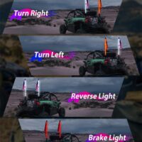 2PCS 4FT LED Whip Lights with Spring Base for UTV ATV Boat Polaris RZR Can-Am X3 Accessories - Image 5