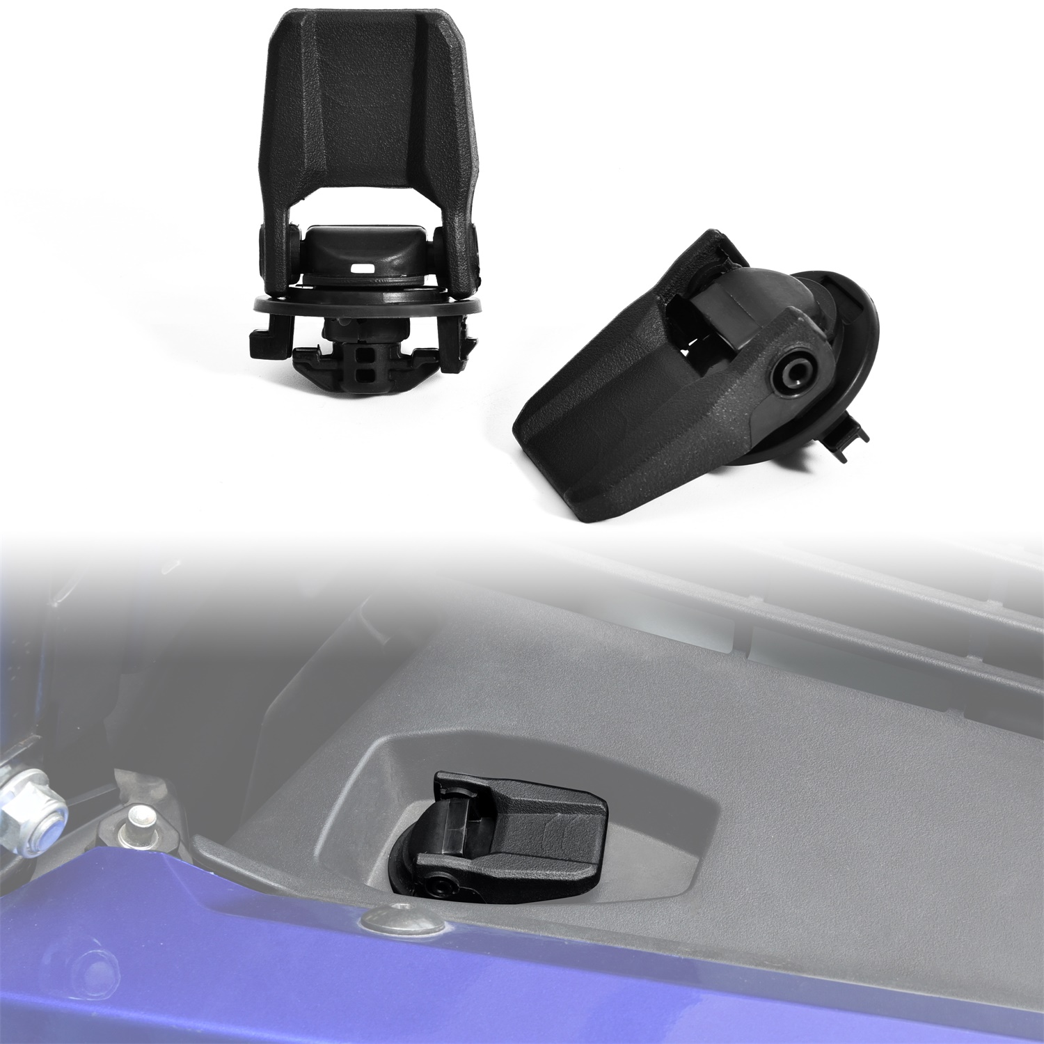 Hood Storage Flip Latch Lever Locks for Yamaha Viking VI Wolverine X2 X4 RMAX YXZ