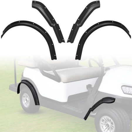 SAUTVS Front and Rear Fender Flares Compatible with Club Car Tempo 2017-2025 Golf Cart Accessories