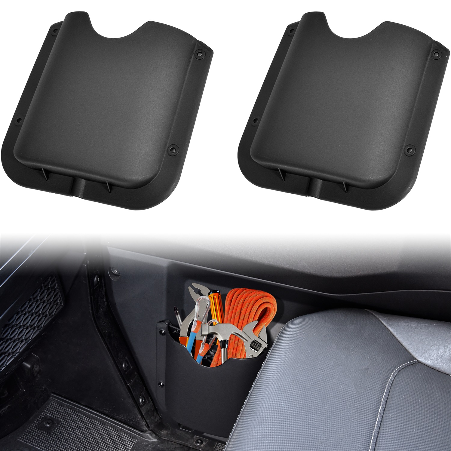 SAUTVS Interior Door Pockets for Polaris Ranger XD 1500 2024 2025+ Accessories