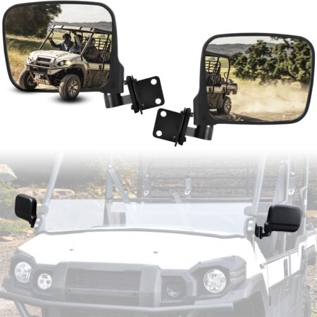Adjustable Side Mirrors Compatible with Kawasaki Mule Pro FXT DXT DX FX 2015-2025